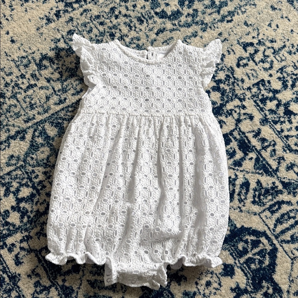 White Lace Toddler Bubble